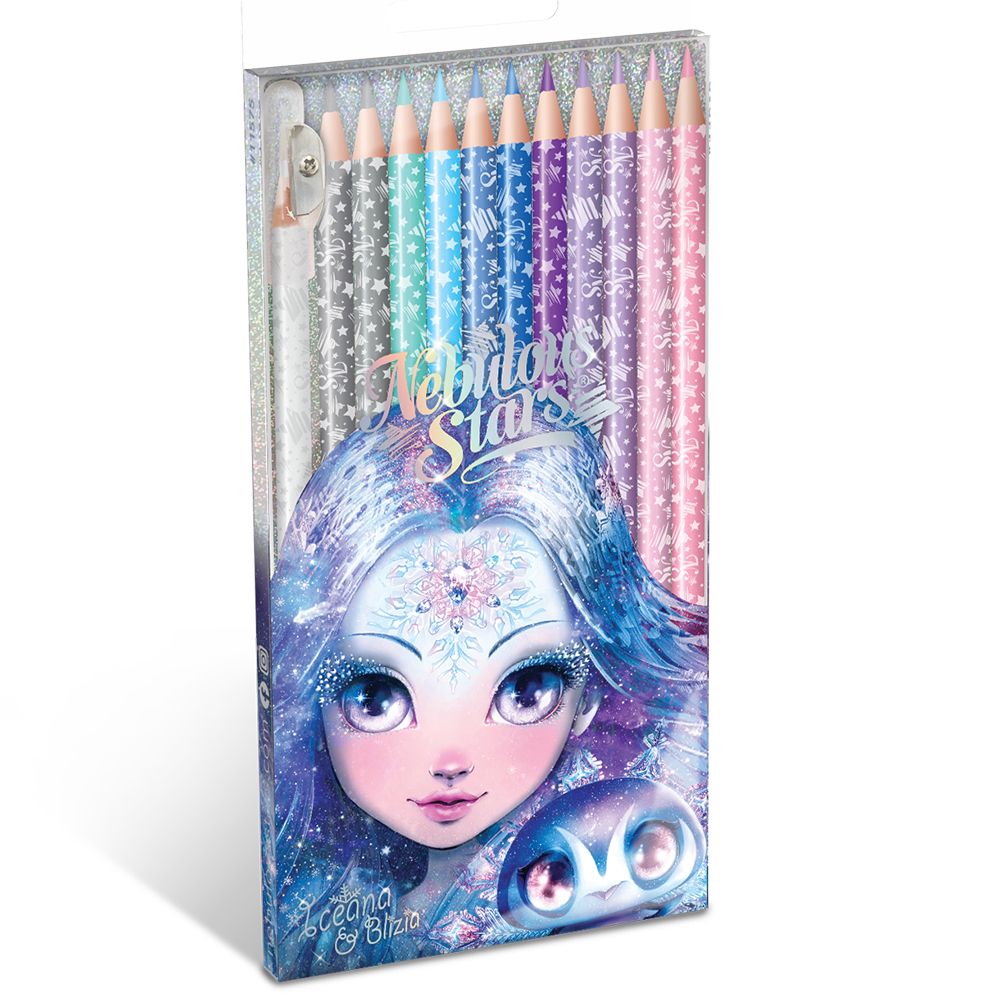 Цветни моливи, 12 бр., асортимент