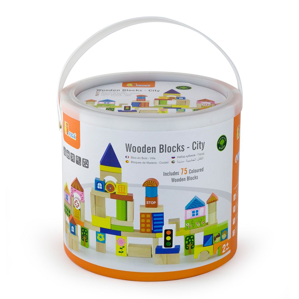 Дървен конструктор, Градът на децата, 75 части