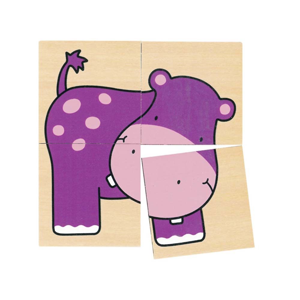 Комплект 5 мини пъзела и мемори игра, Животни