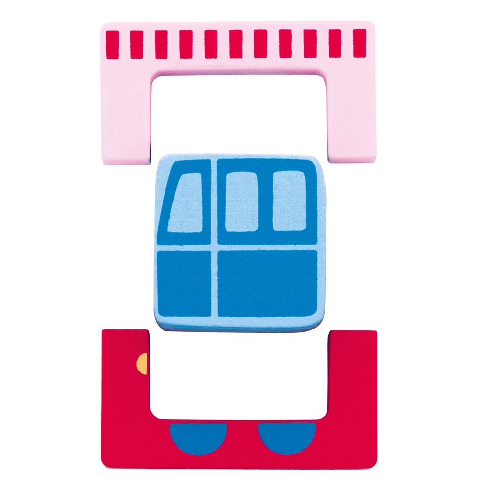 Пъзел-сортер с форми, Къщичка и слънце