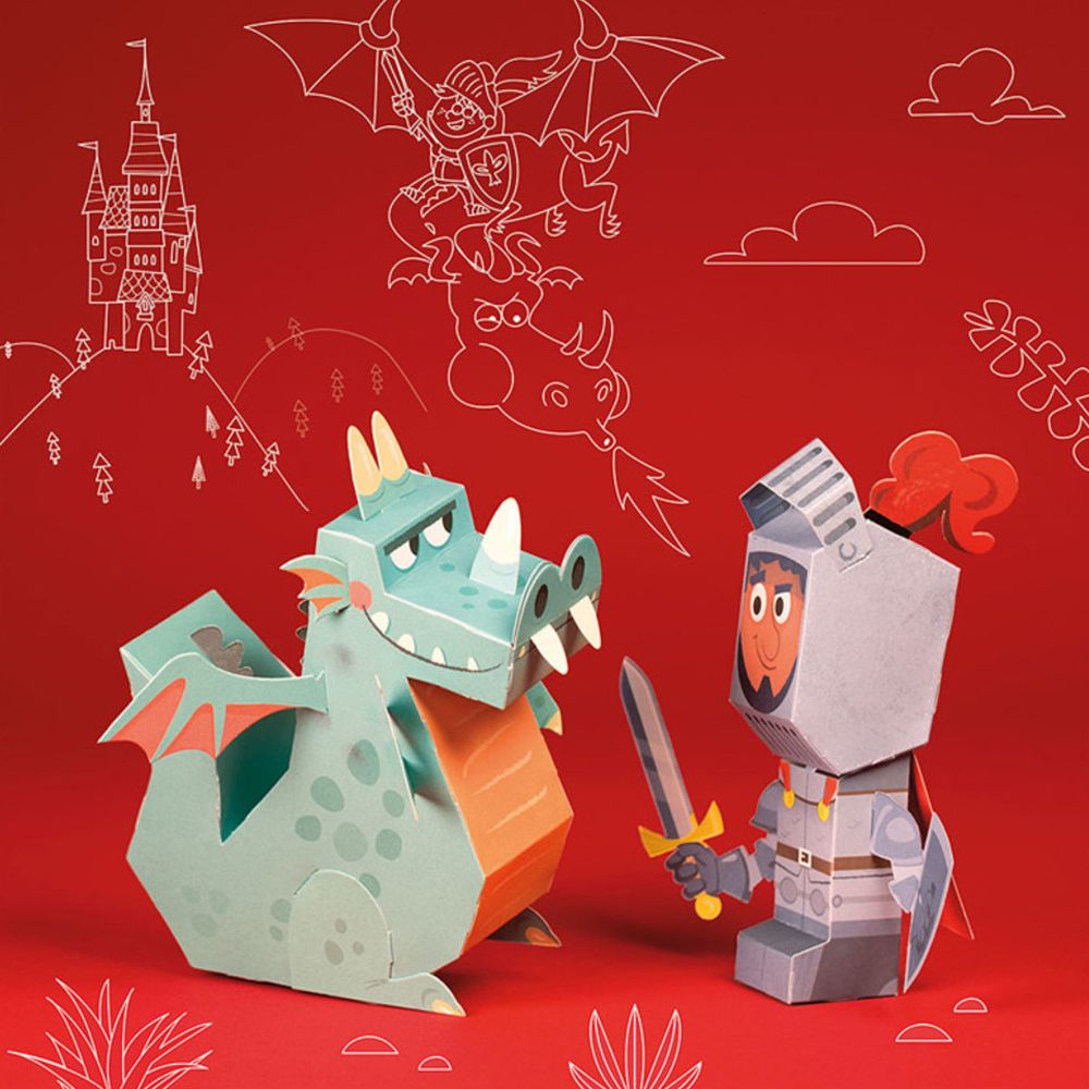 Направи играчки от хартия, Герои