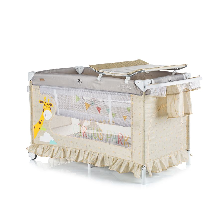 Kошара за спане и игра със балдахин, Селена, , бежова