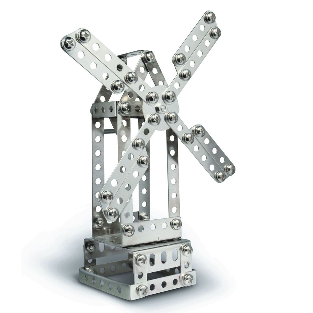 Метален конструктор, Кран/ Вятърна мелница - 3 модела, 270 части