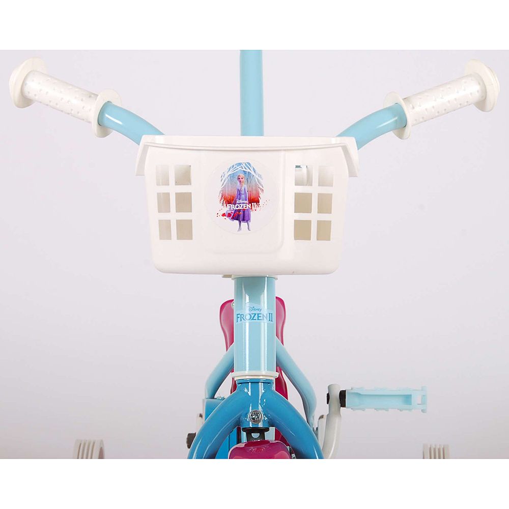 Велосипед с родителски контрол и помощни колела, Disney Frozen 2, 10 инча