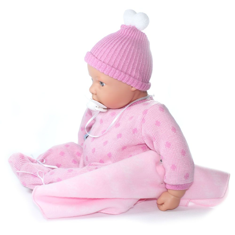 Плачещо сладко бебе, с одеало и биберон