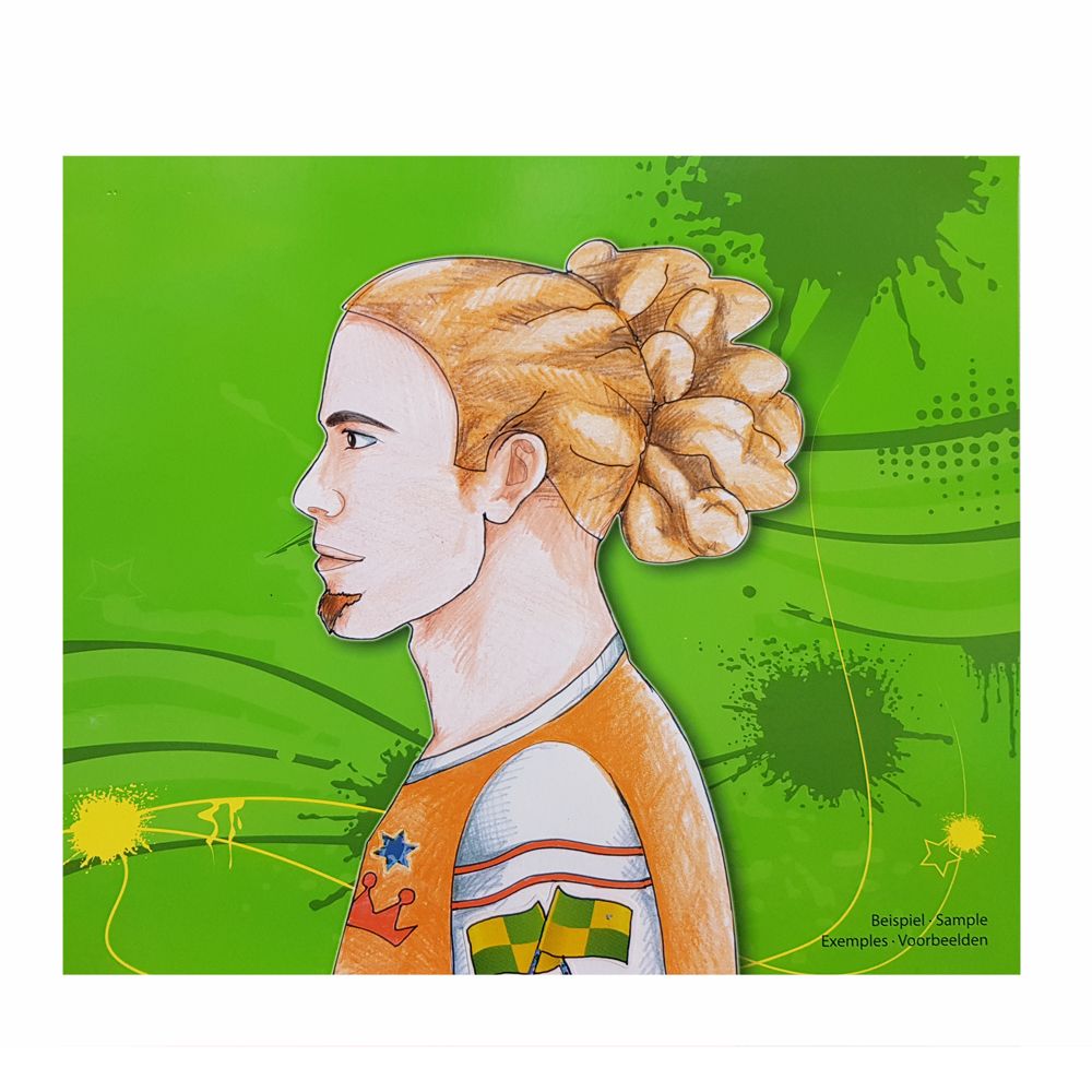 Книжка за рисуване със стикери и шаблони, Футболисти