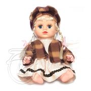 Моята любима музикална кукла с вълнено елече и шапка