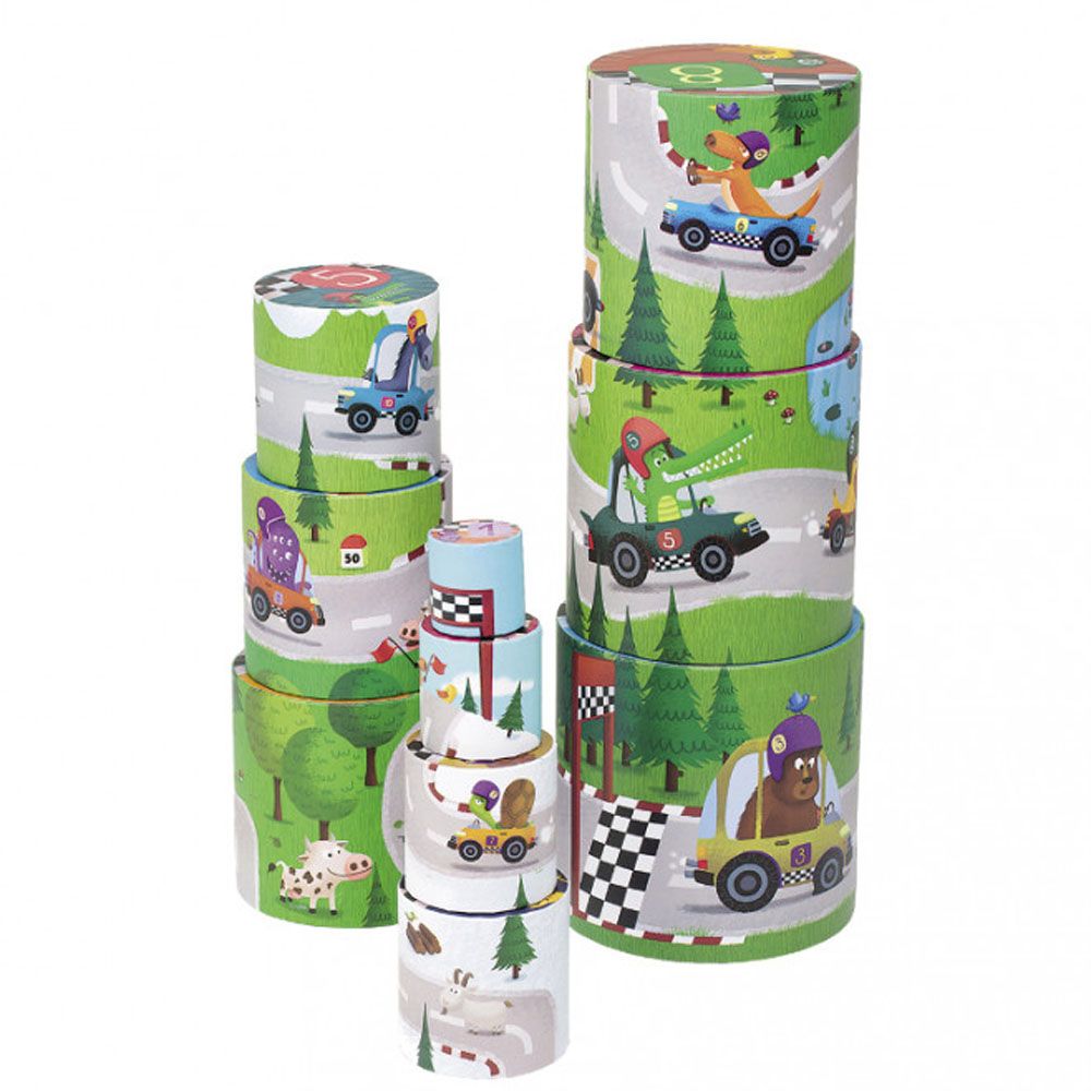 Кръгла кула от кубчета за най-малките, Рали