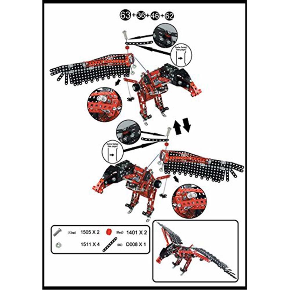 Метален конструктор, Profi, Динозавър-робот