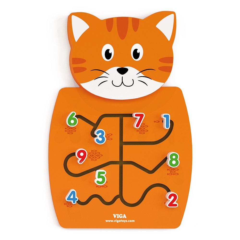 Viga toys, Образователен лабиринт за стена, Коте