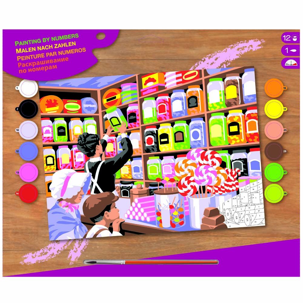 KSG crafts, Рисуване по номера голям размер, Магазин за сладки
