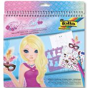 Книжка за рисуване със стикери и шаблони, Модерни момичета