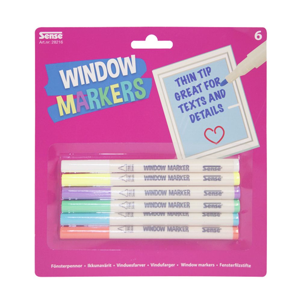 Sense, Флумастери за стъкло