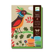 Творчески комплект за рисуване с цветен пясък, Райски птици