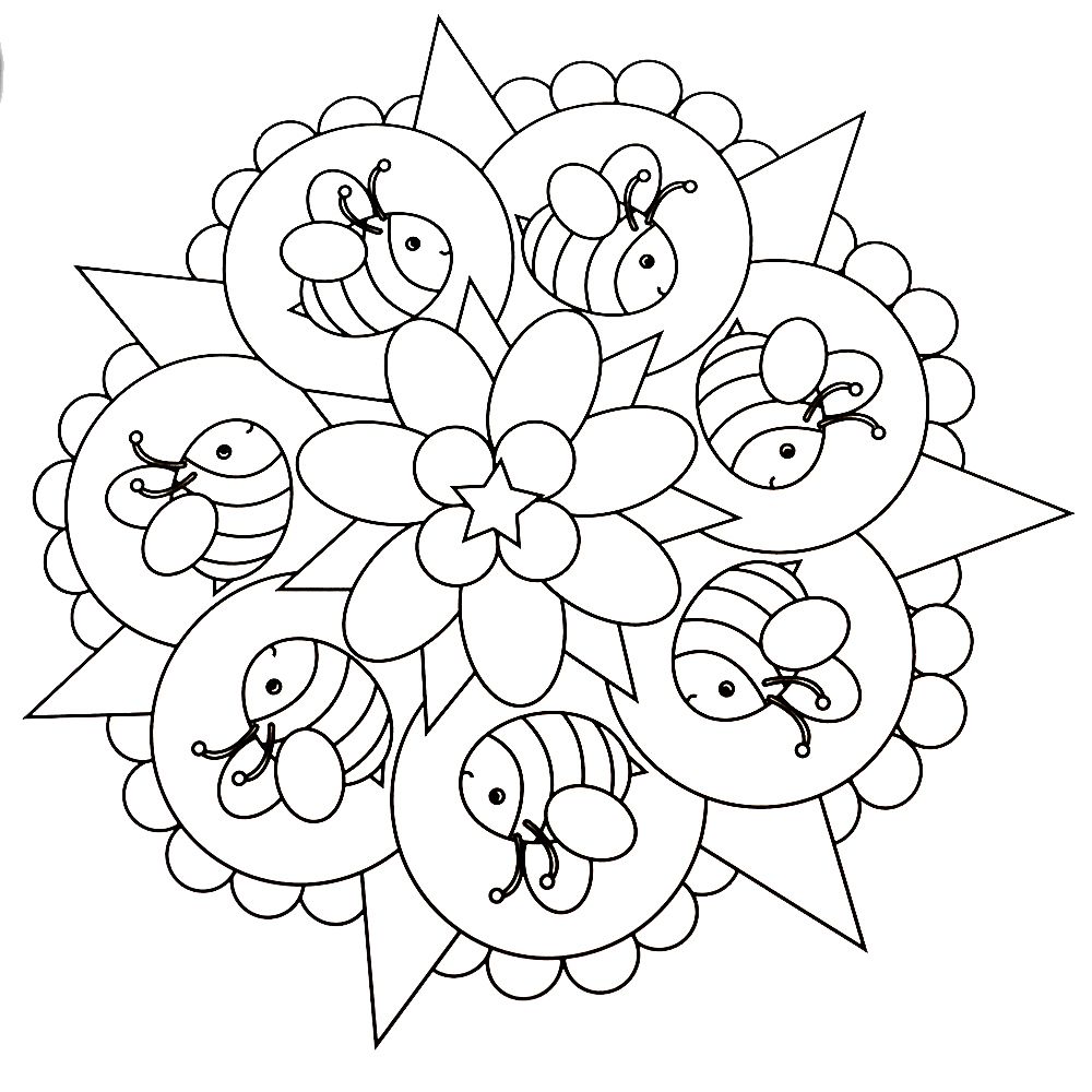 Книжка за оцветяване, Мандали