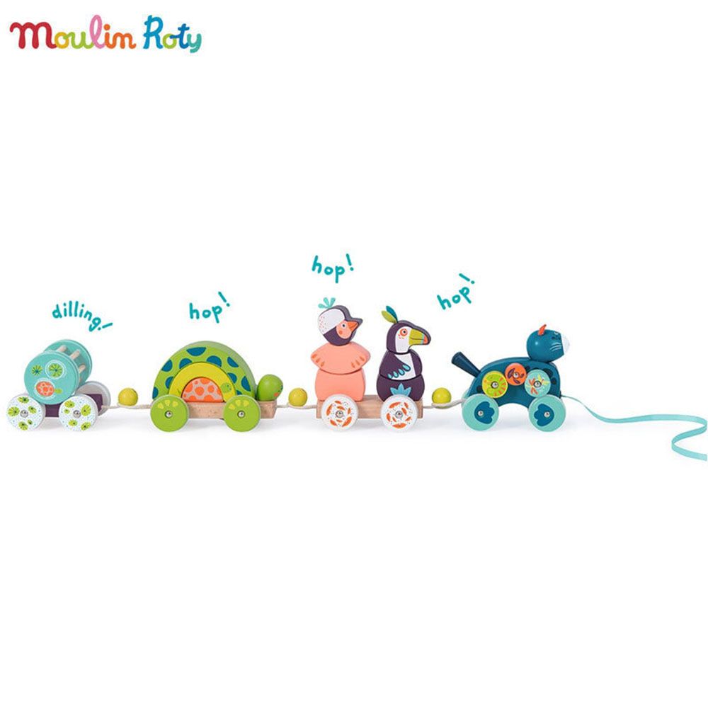 Moulin Roty, Голямо дървено влакче за дърпане