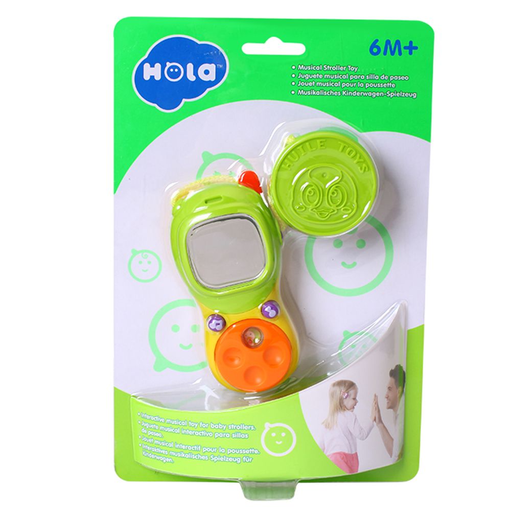 Бебешка музикалнo телефонче, със щипка за закачане