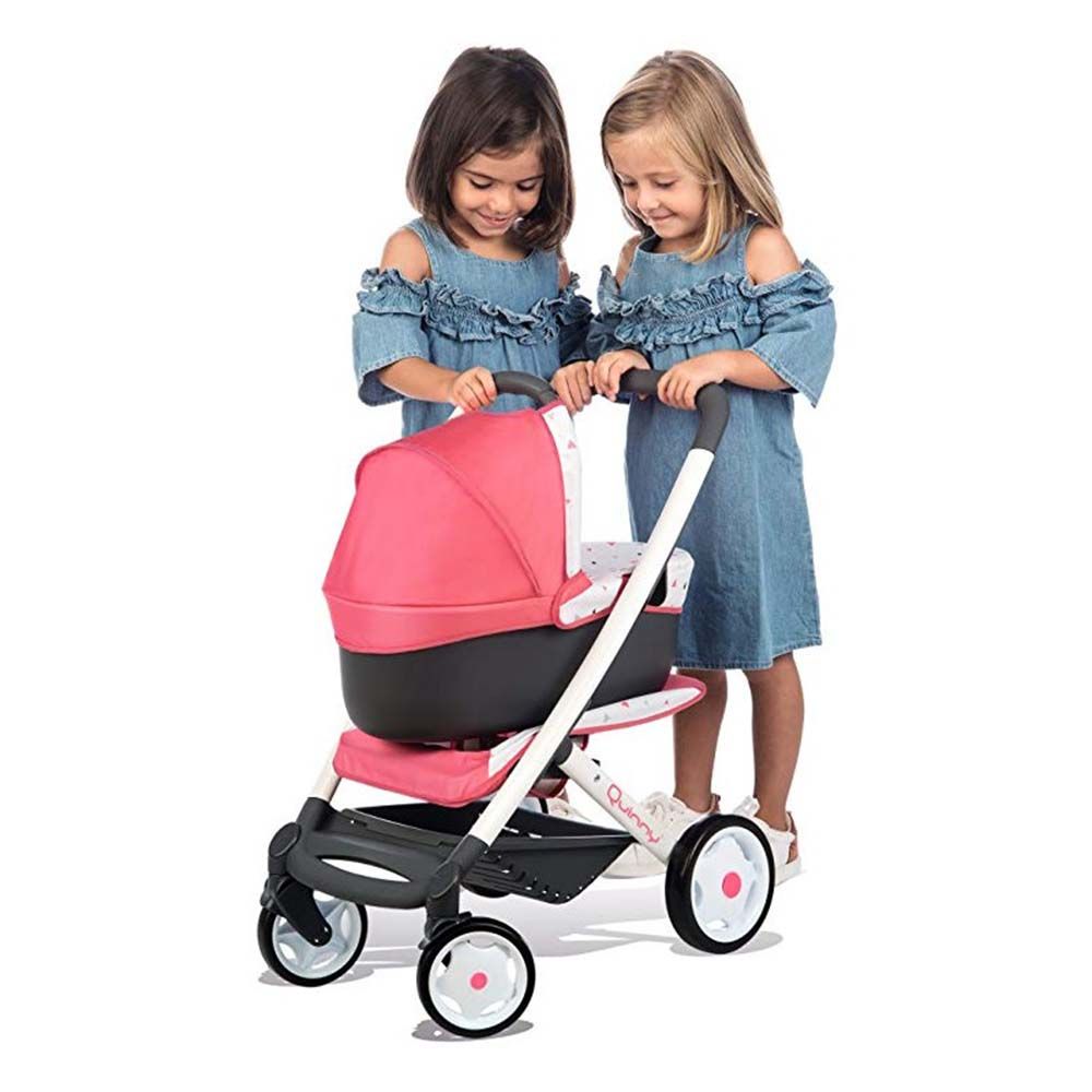 Количка за кукли 3 в 1, розова