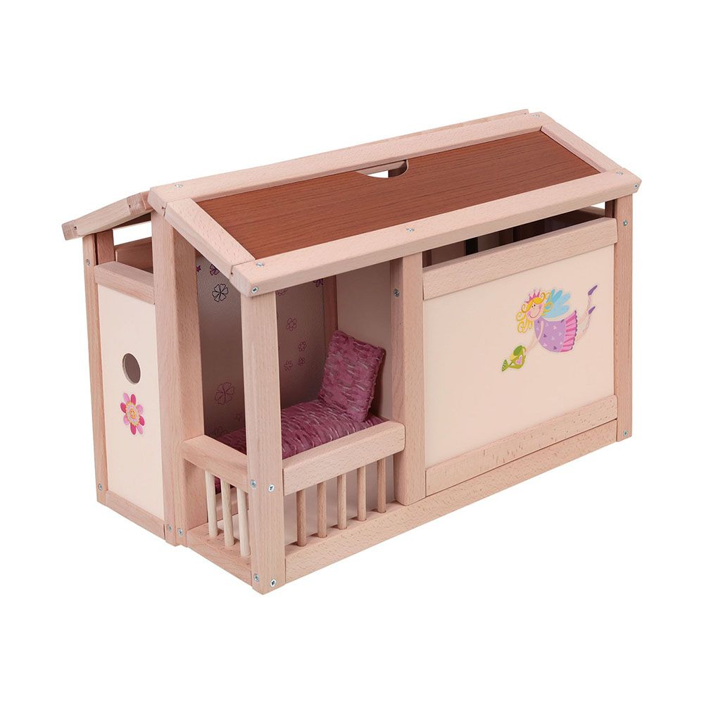 Дървена къща за кукли с обзавеждане