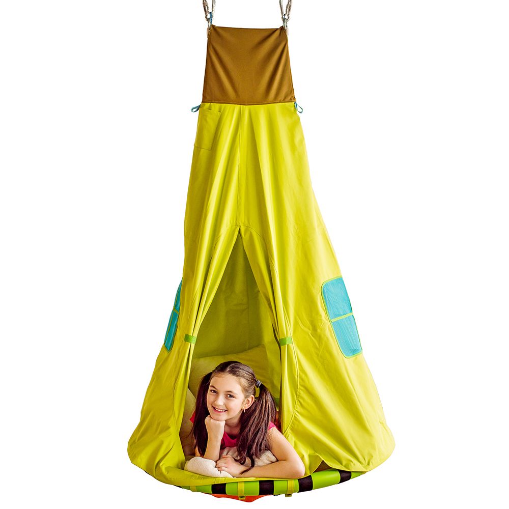 Кръгла люлка с палатка