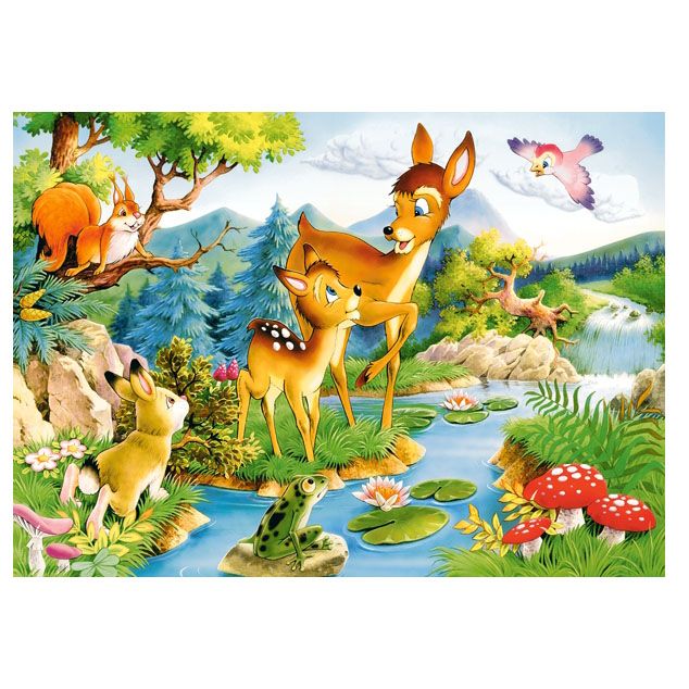 Малки еленчета, пъзел 120 части