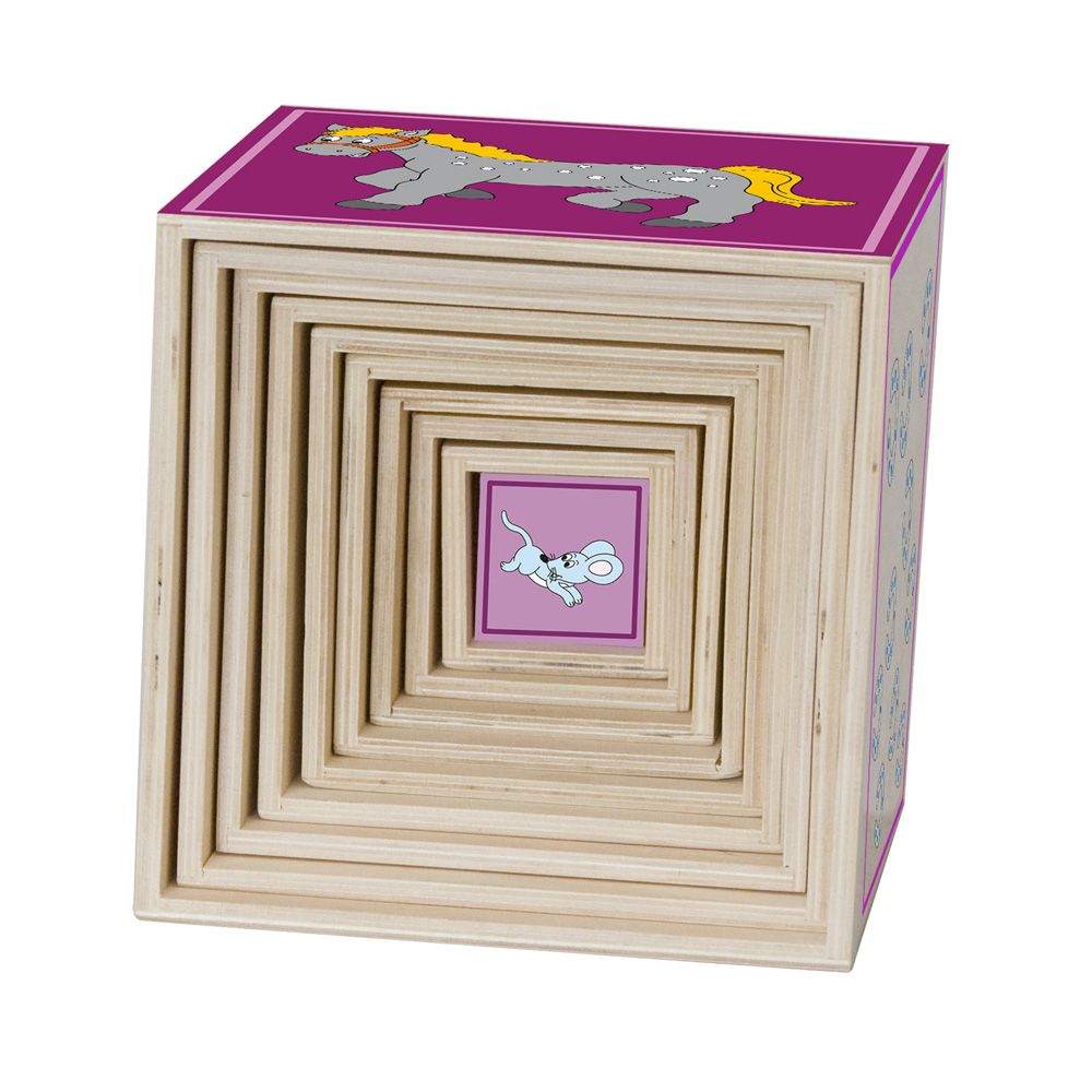 Дървени кубчета с картинки