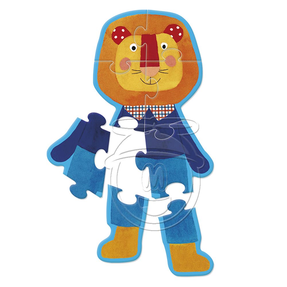 Комплект 4 забавни пъзели, Животни