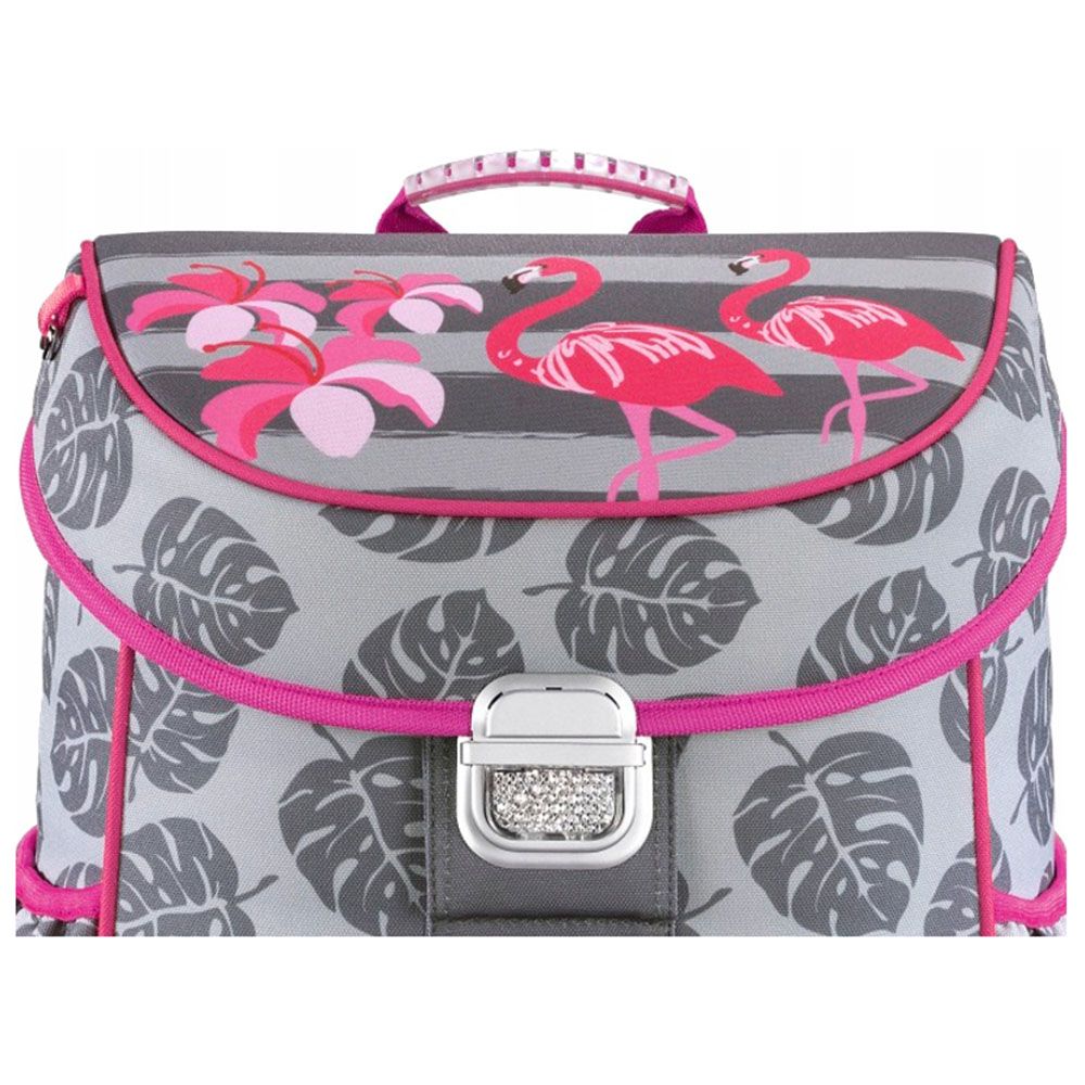 Ученическа раница за първи клас, Розово фламинго