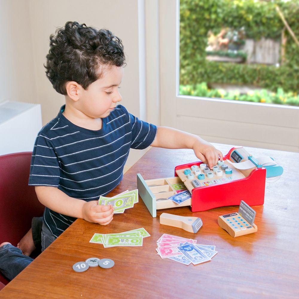 Дървен касов апарат