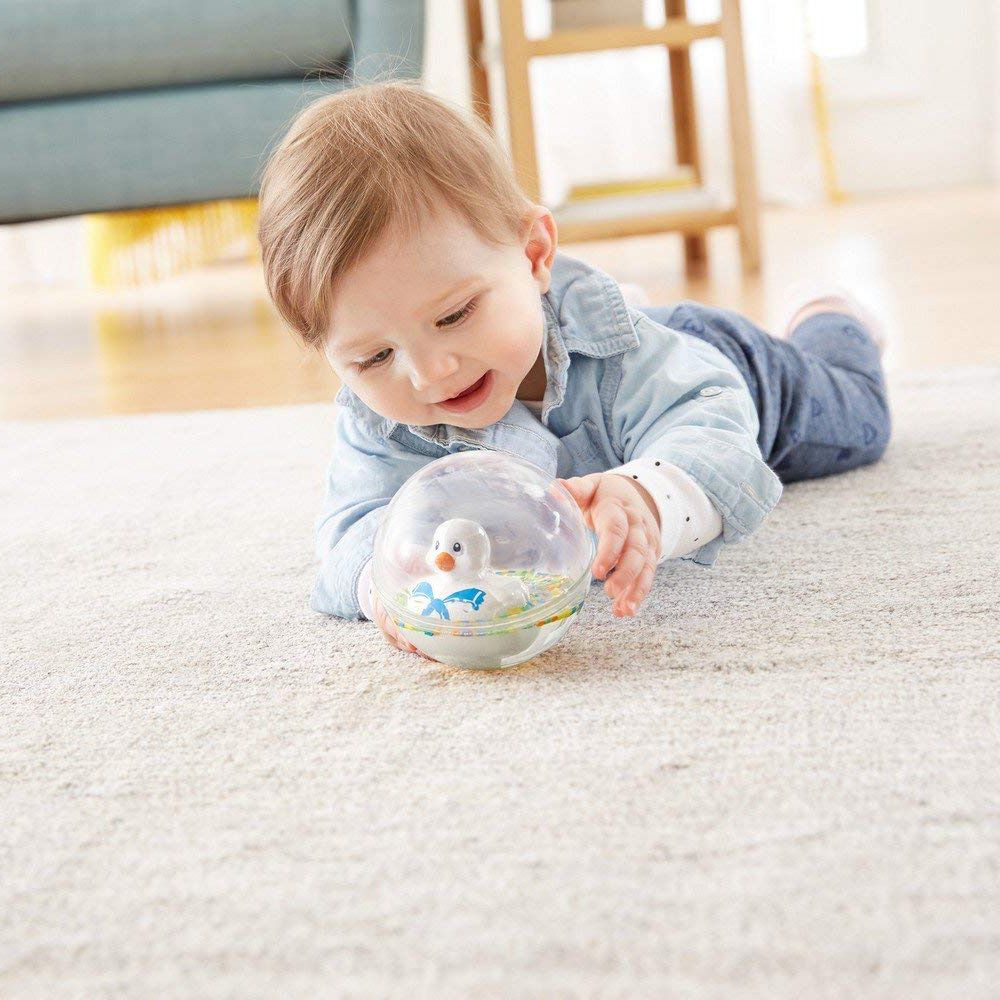 Забавна топка с плуващо пате, бяло