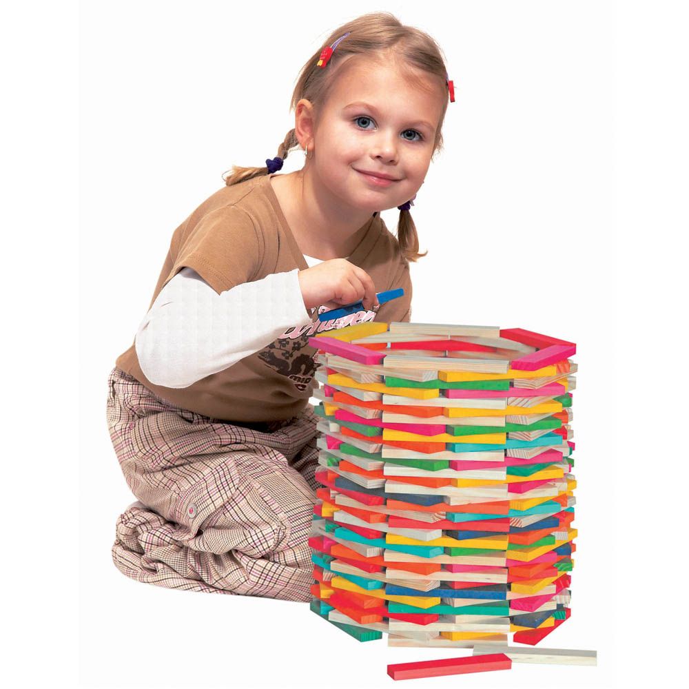 Дървени тухлички Симона, 200 елeмента