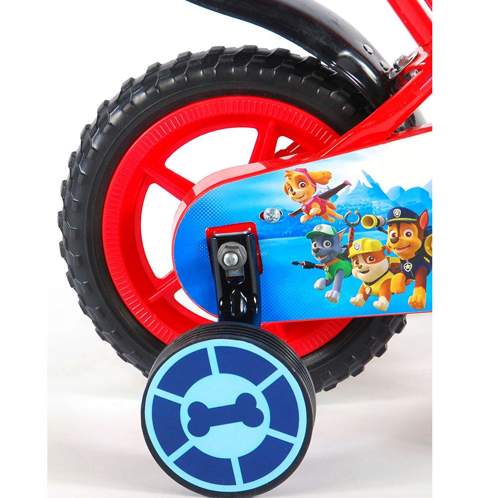 Велосипед с родителски контрол и помощни колела, Paw Patrol, 10 инча
