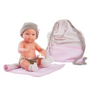 Кукла-бебе, момиче с розово одеалце