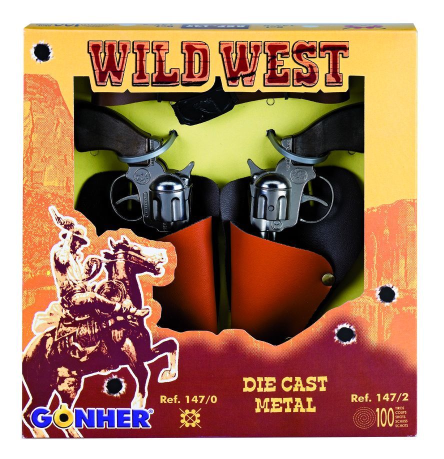 GONHER, Два револвера с кобури, WILD-WEST