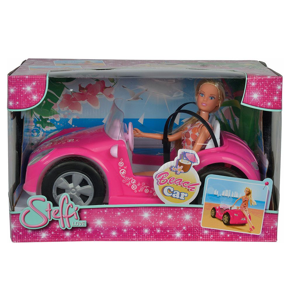 Кукла Стефи, с розов кабриолет