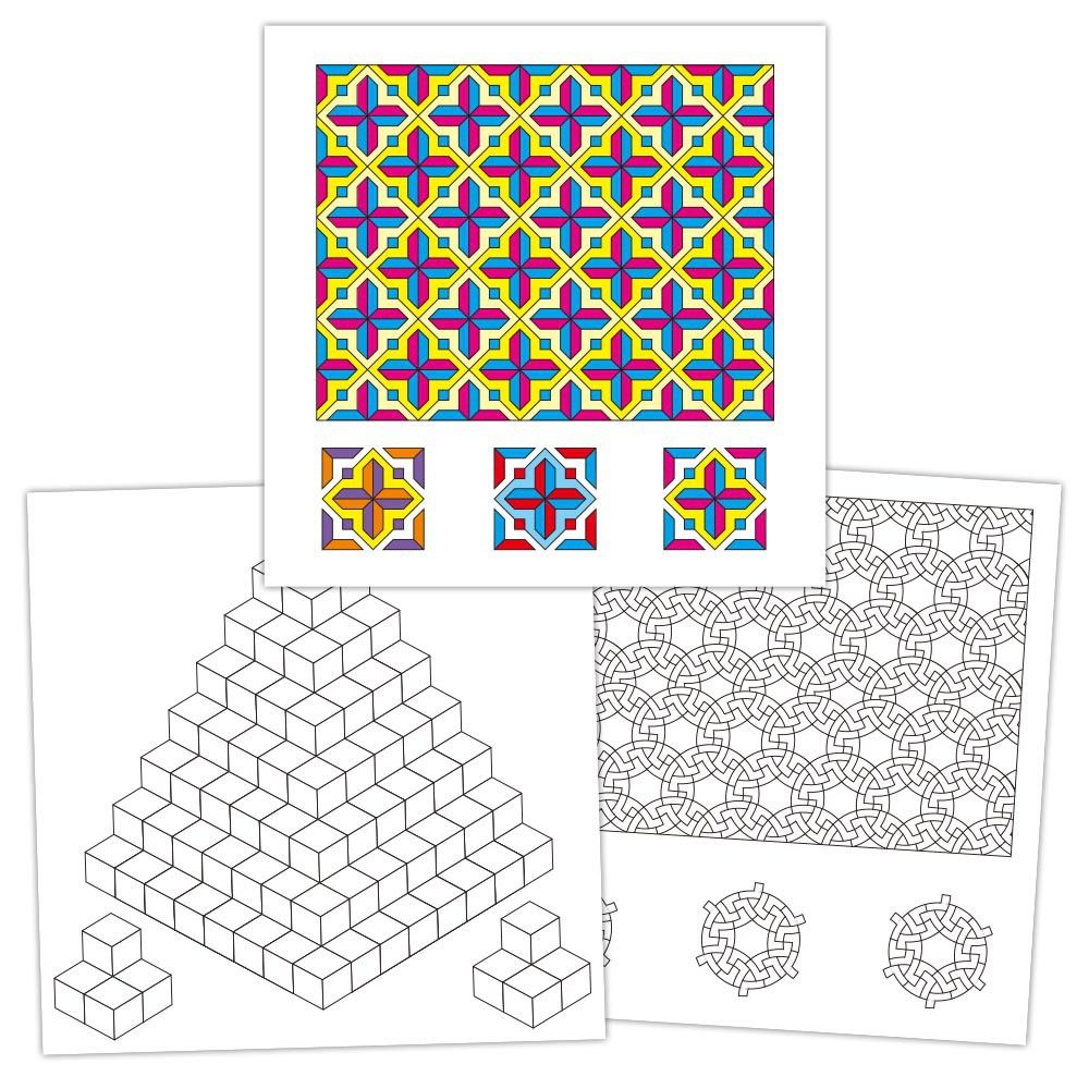 Книжка с мозайки за оцветяване