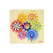 Дървена игра със зъбни колела