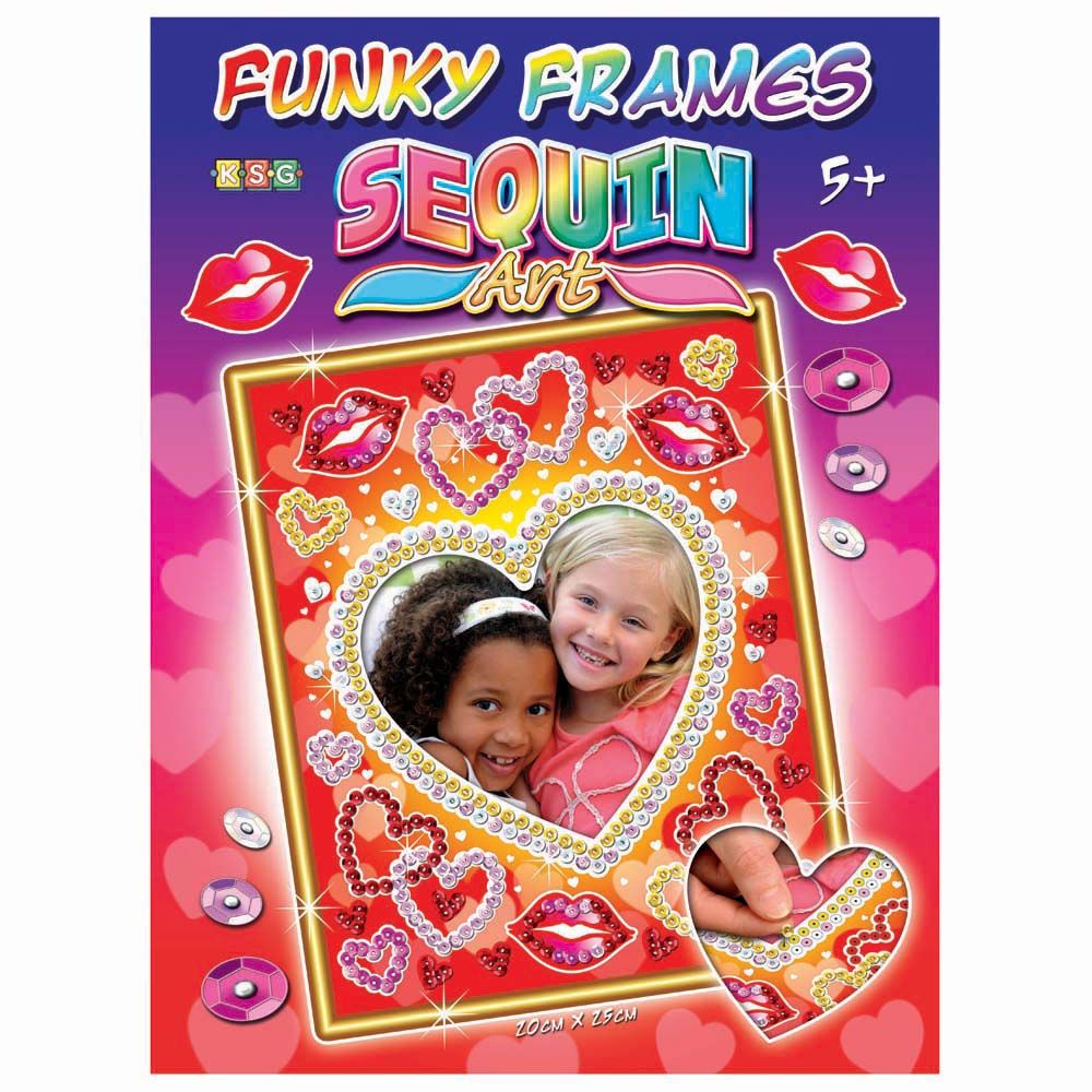 KSG crafts, Изкуство с пайети рамка за снимка, Сърца