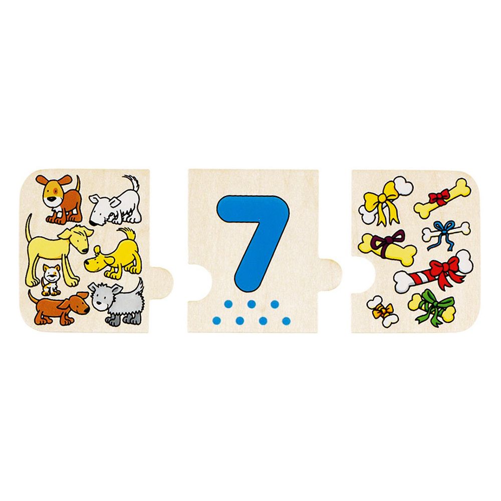 Дървени пъзели, Научи се да броиш и сoртираш