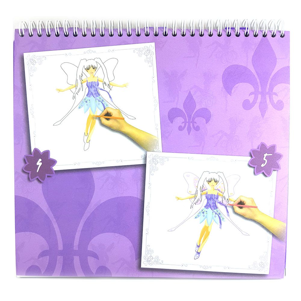 Книжка за рисуване със стикери и шаблони, Вълшебен свят