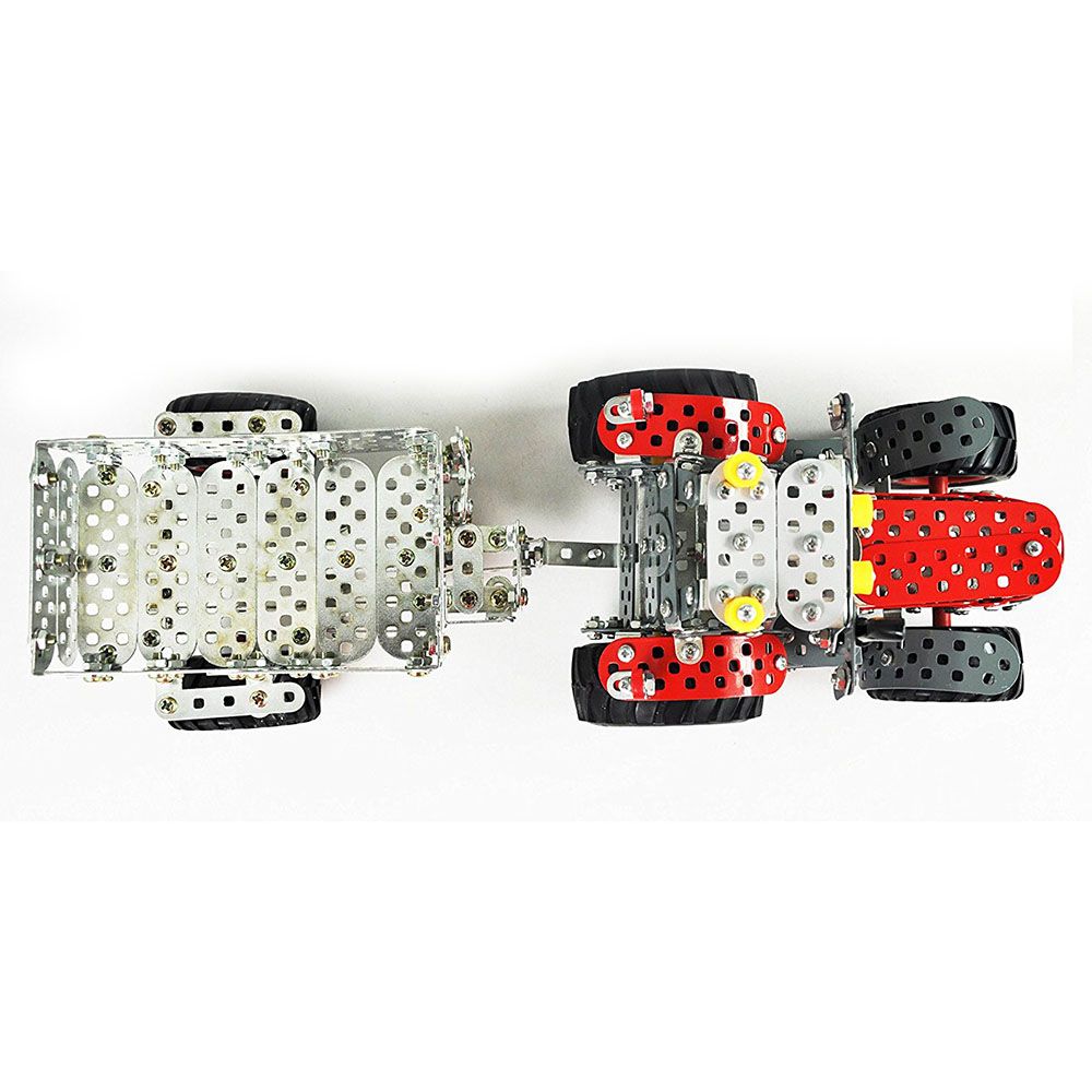 Метален конструктор, Трактор  FENDT 313 Vario с ремарке