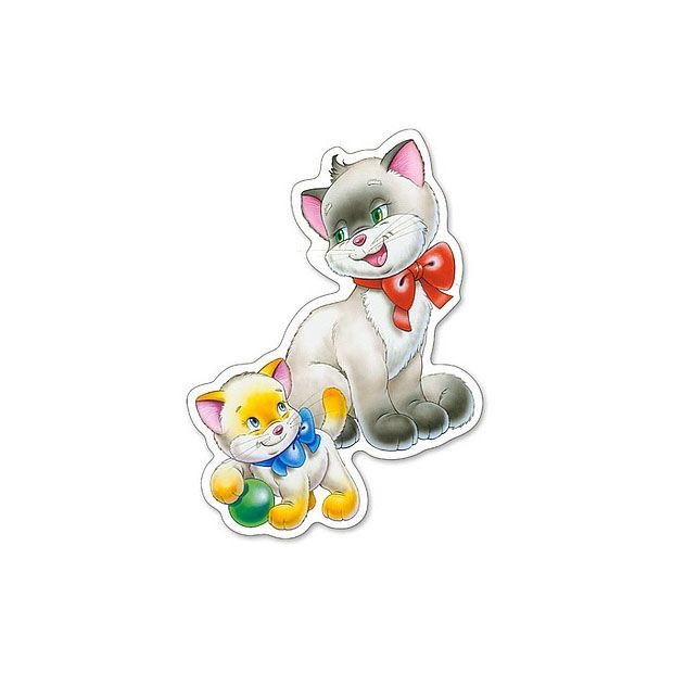 Животните и техните малки, пъзел с 4, 5, 6 и 7 части