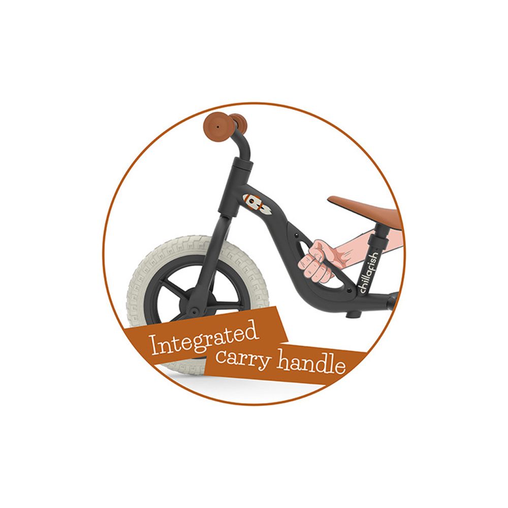 Колело за баланс, Charlie, 10 инча, черно