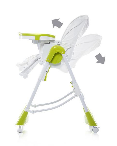 Стол за хранене Комфорт плюс, лайм