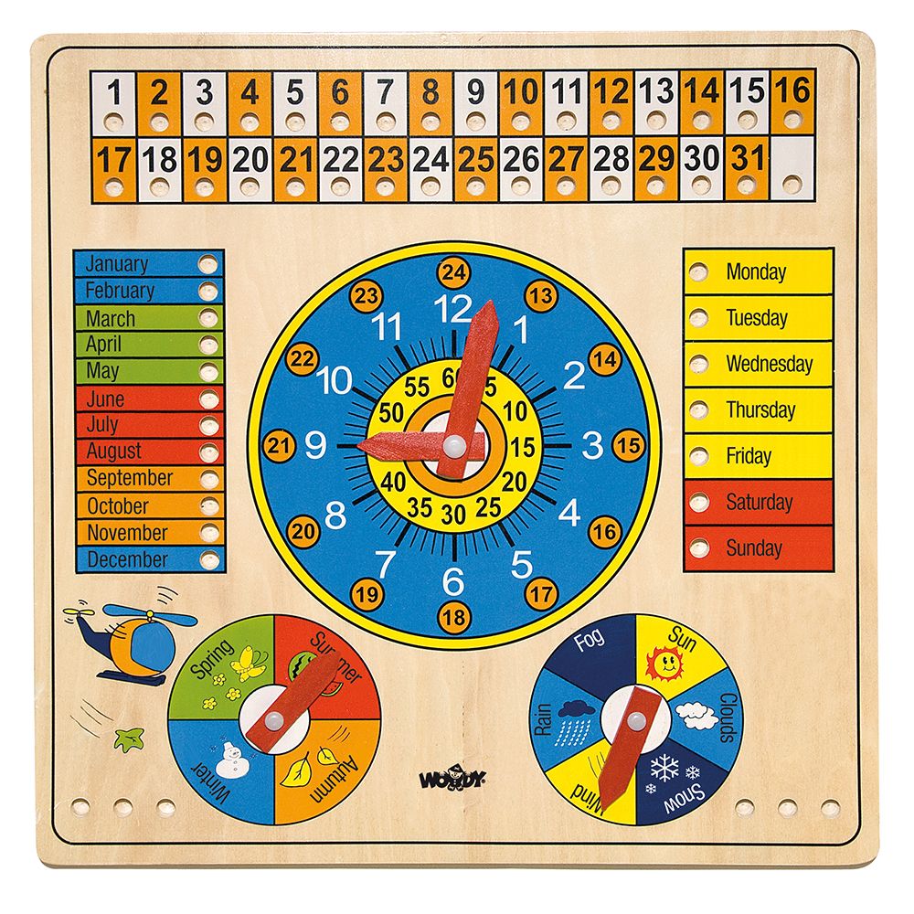 Woodyland, Дървен календар с часовник