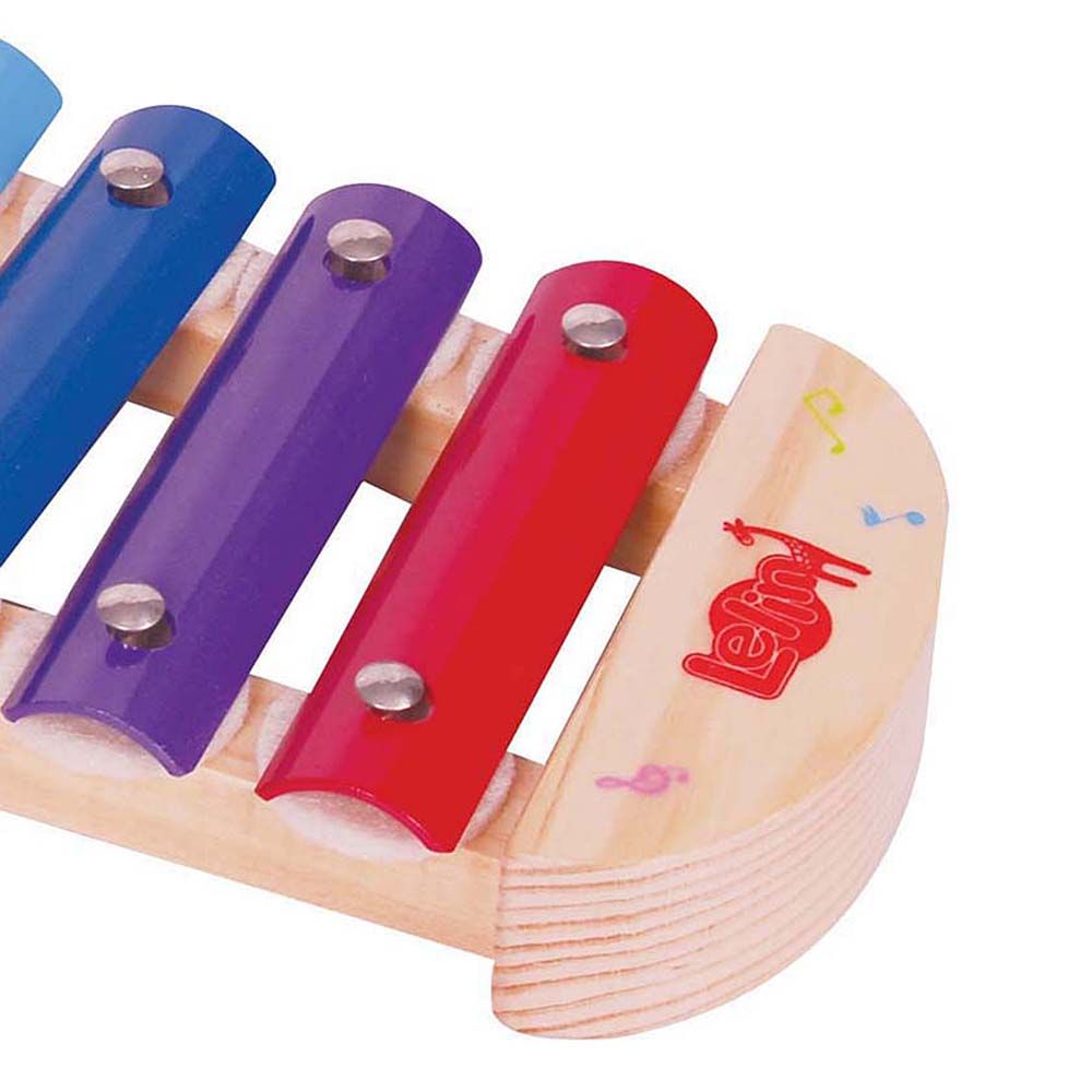 Детски ксилофон, дърво и метал