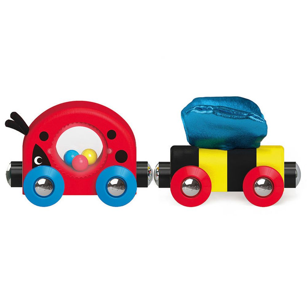 Бебешко дървено влакче, Щастливата калинка и пеперудки