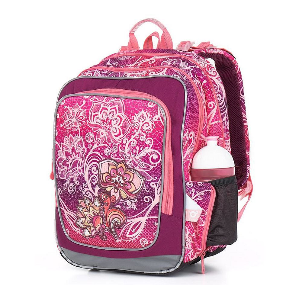 Анатомична ученическа раница, Розови цветя