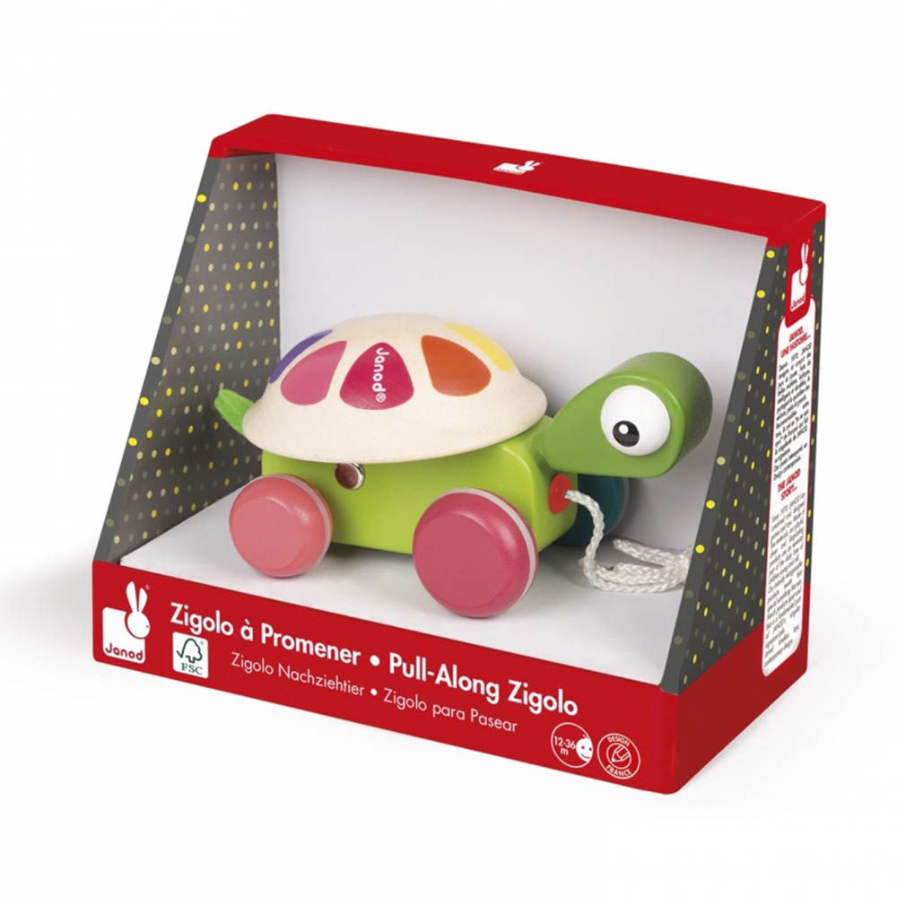 Дървена играчка за дърпане, Костенурка