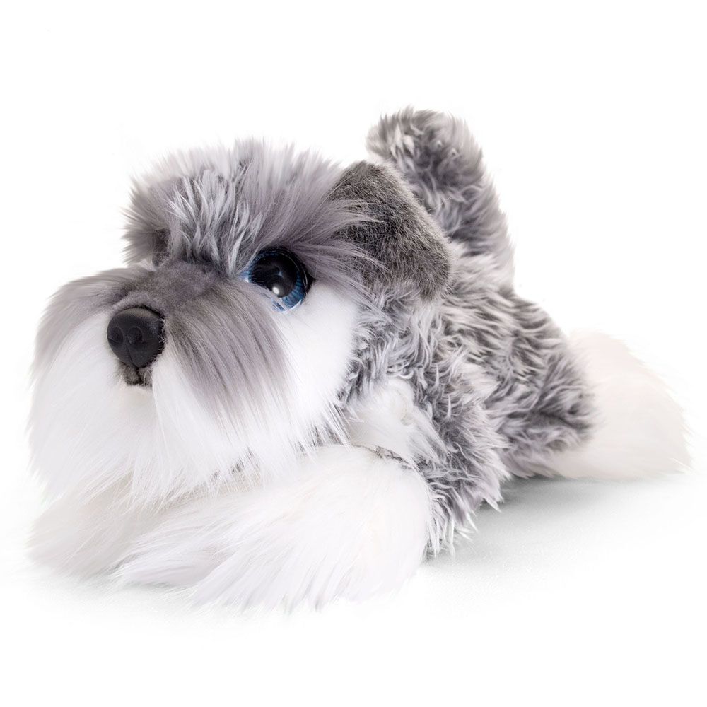 Keel Toys, Плюшено легнало куче, Шнауцер,  25 см
